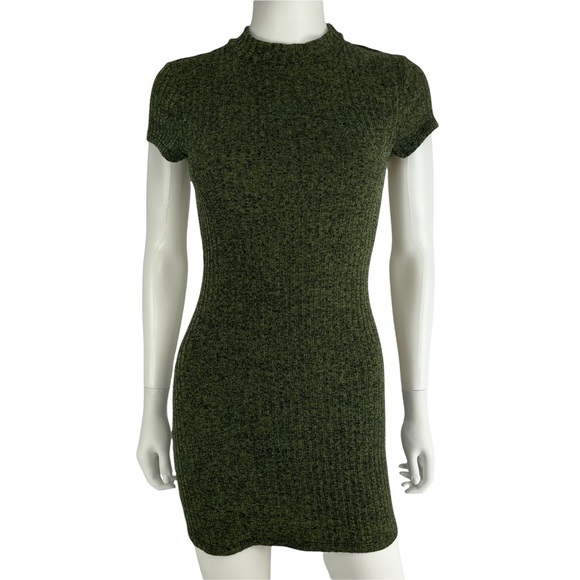 Mod‎ Ref Cut Out Back Knitted Ribbed Dress Womens Size S (I10185) - Picture 1 of 9